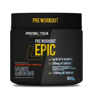 Epic 300g - Pré Workout - sabor guarana com laranja- probiótica