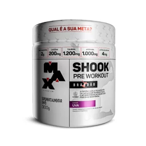 Pré treino Shook Rafael Brandão 300g - uva - max titanium