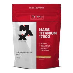 Mass Titanium Refil 3Kg -sabor vitamina de frutas- max titanium