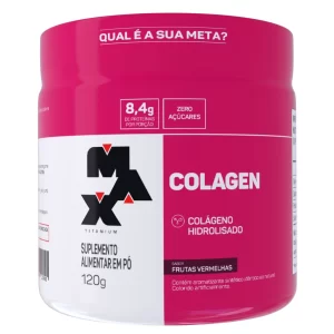Collagen 120g - frutas vermelhas - max titanium