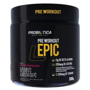 Epic 300g - Pré Workout - sabor frutas vermelhas- probiótica