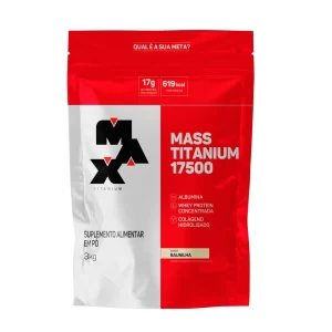 Mass Titanium Refil 3Kg-sabor baunilha-max titanium