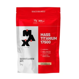 Mass Titanium Refil 3Kg-sabor leite condensado - max titanium